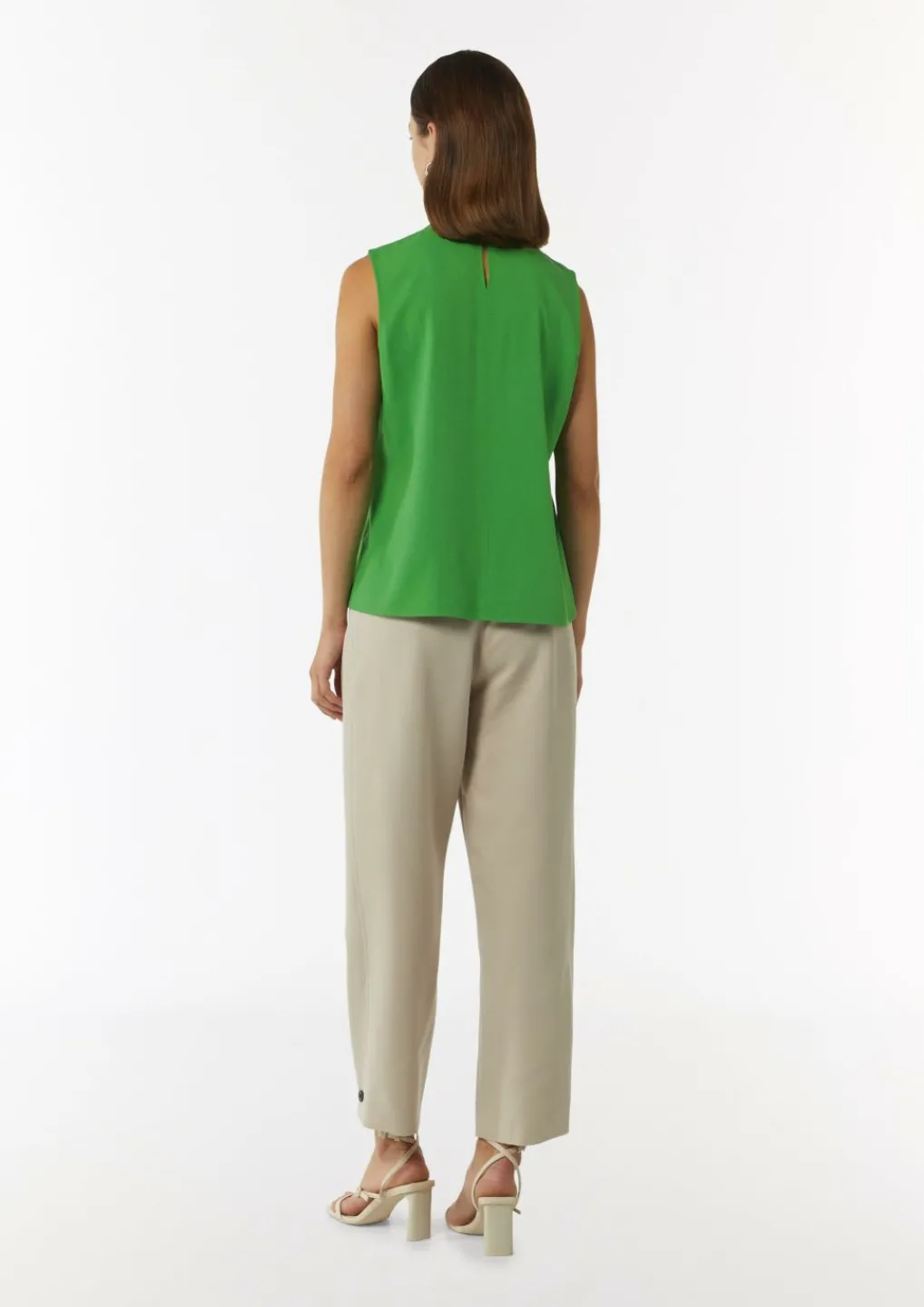 Bluse aus Viskose-Crêpe mit Faltendetails-Comma Discount