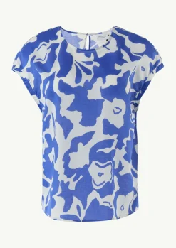 Bluse mit All-over-Print-Comma Sale