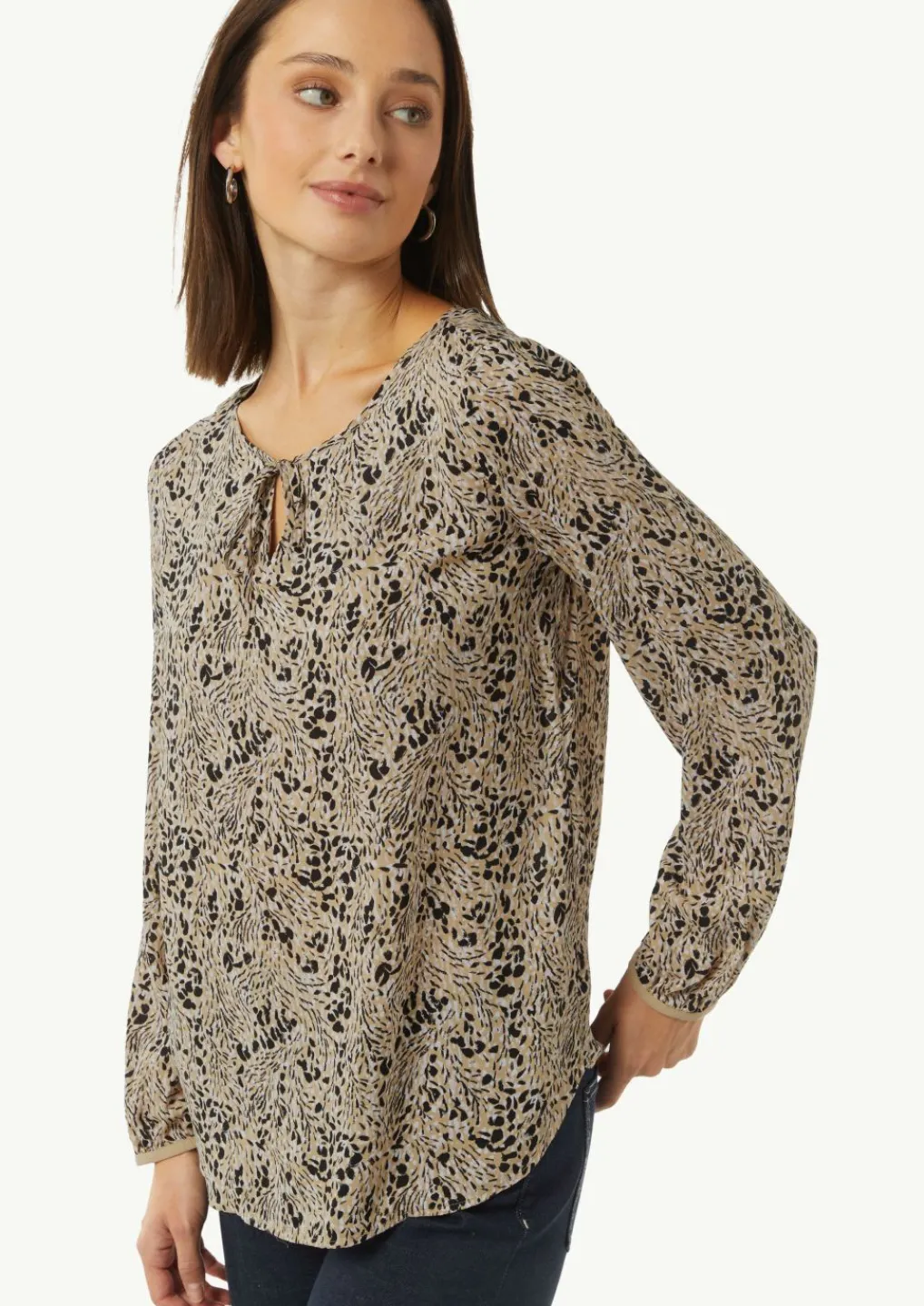 Bluse mit Bindeband-Comma Online