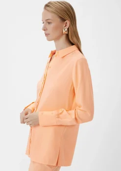 Bluse mit Knopfleiste-Comma Fashion