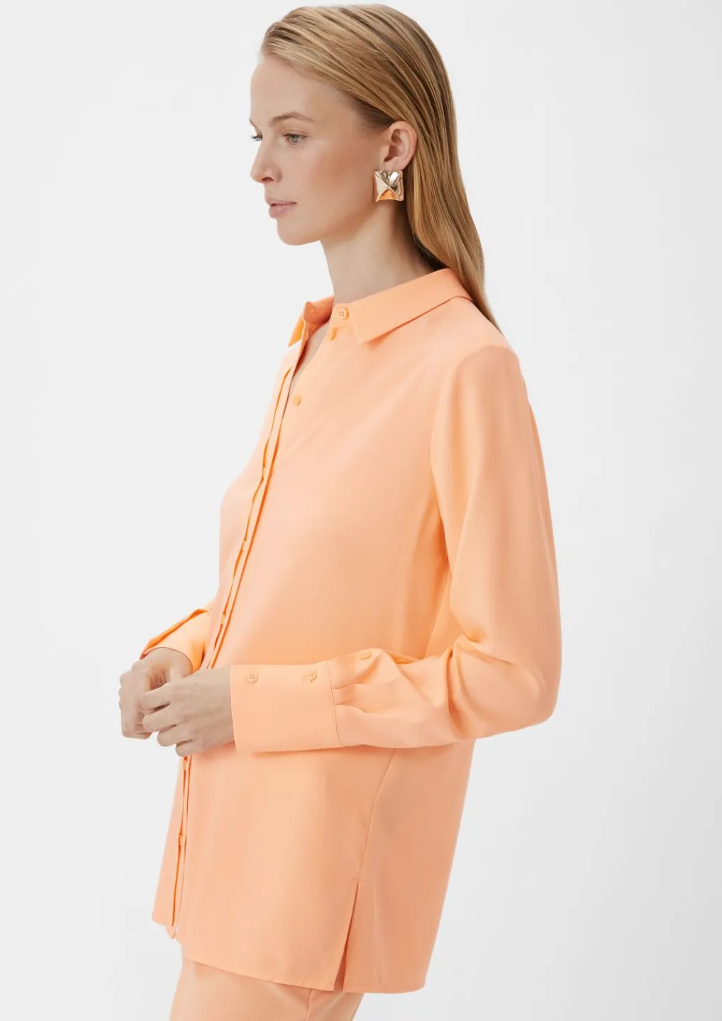 Bluse mit Knopfleiste-Comma Fashion