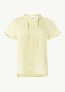 Bluse mit Raglanärmeln und Logotape-Comma Best