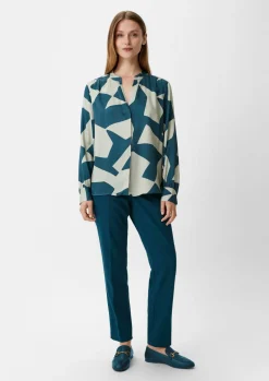 Bluse mit Tunika-Ausschnitt-Comma Outlet