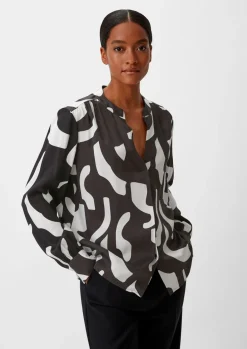 Bluse mit Tunika-Ausschnitt-Comma Best