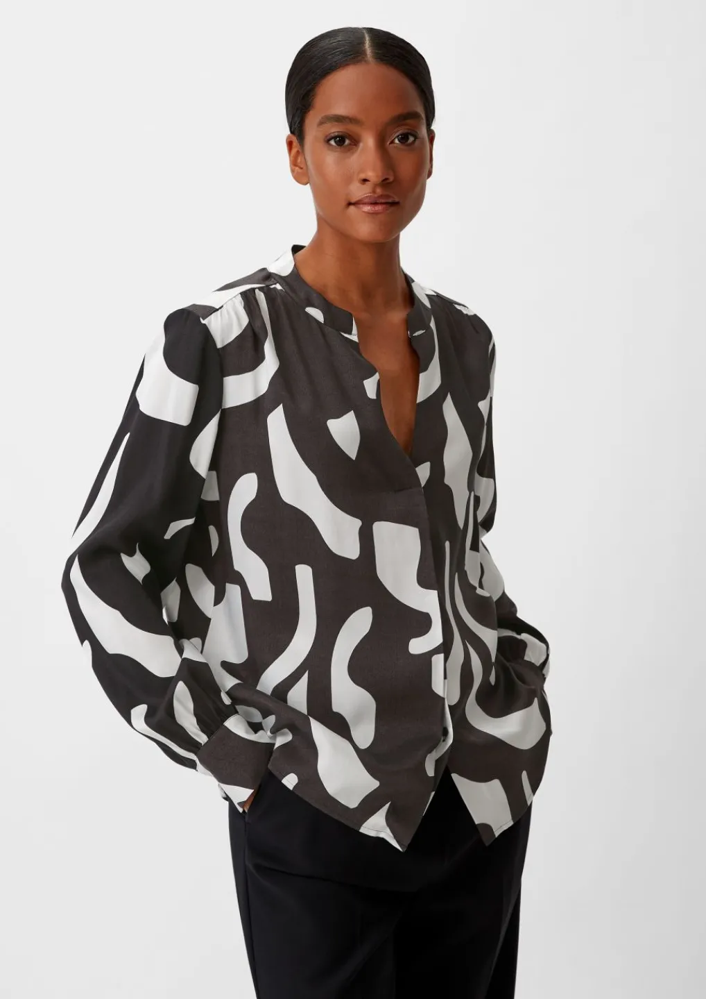 Bluse mit Tunika-Ausschnitt-Comma Best