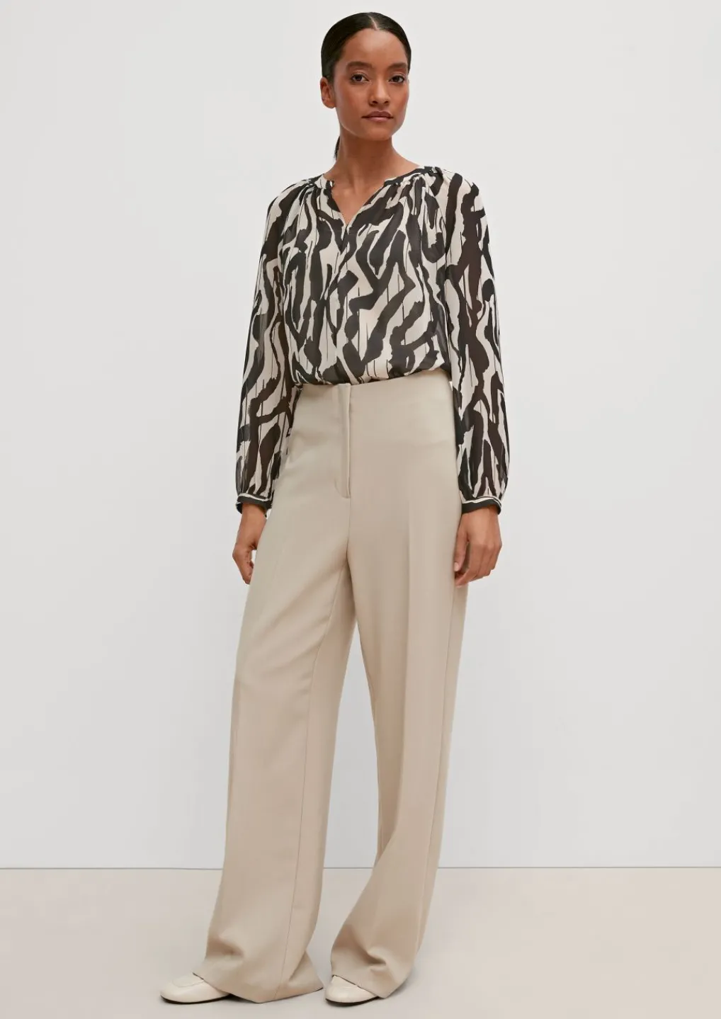 Bluse mit Tunika-Ausschnitt-Comma Outlet