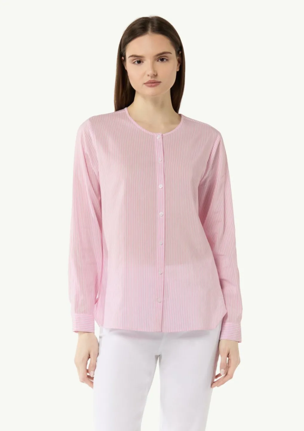 Bluse mit Turn-up-Ärmel-Comma Discount