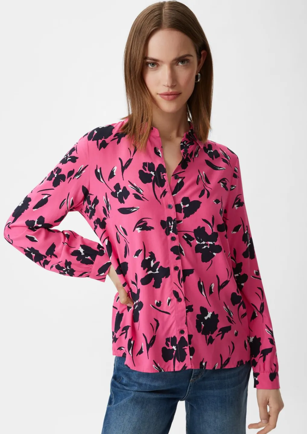 Blusenhemd aus Viskose-Comma Fashion
