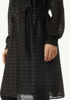 Blusenkleid mit Transparenz-Effekt und Glitzergarn-Comma Outlet