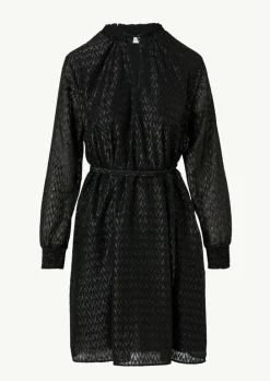 Blusenkleid mit Transparenz-Effekt und Glitzergarn-Comma Outlet
