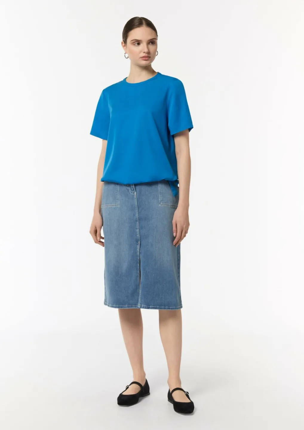 Blusenshirt aus Lyocell-Comma Hot