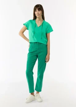 Blusenshirt aus Lyocell im Relaxed Fit-Comma Best