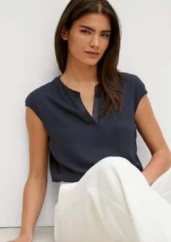 Blusenshirt aus Viskosemix-Comma Outlet
