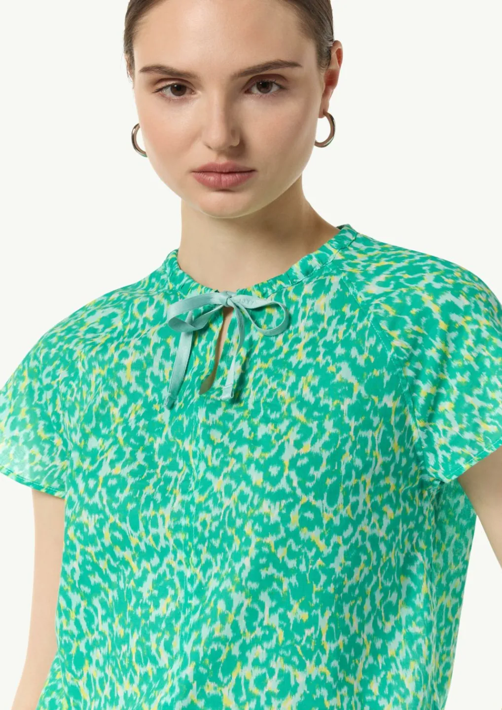Blusenshirt mit All-over-Print-Comma New