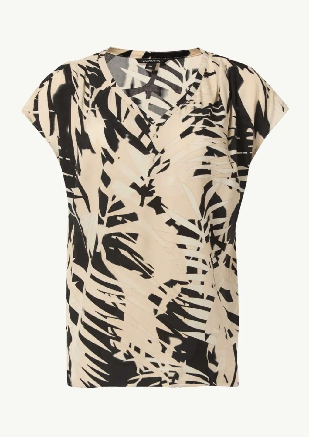Blusenshirt mit All-over-Print-Comma Outlet
