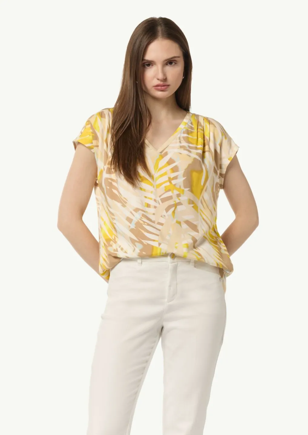 Blusenshirt mit All-over-Print-Comma Online