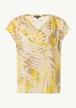 Blusenshirt mit All-over-Print-Comma Online