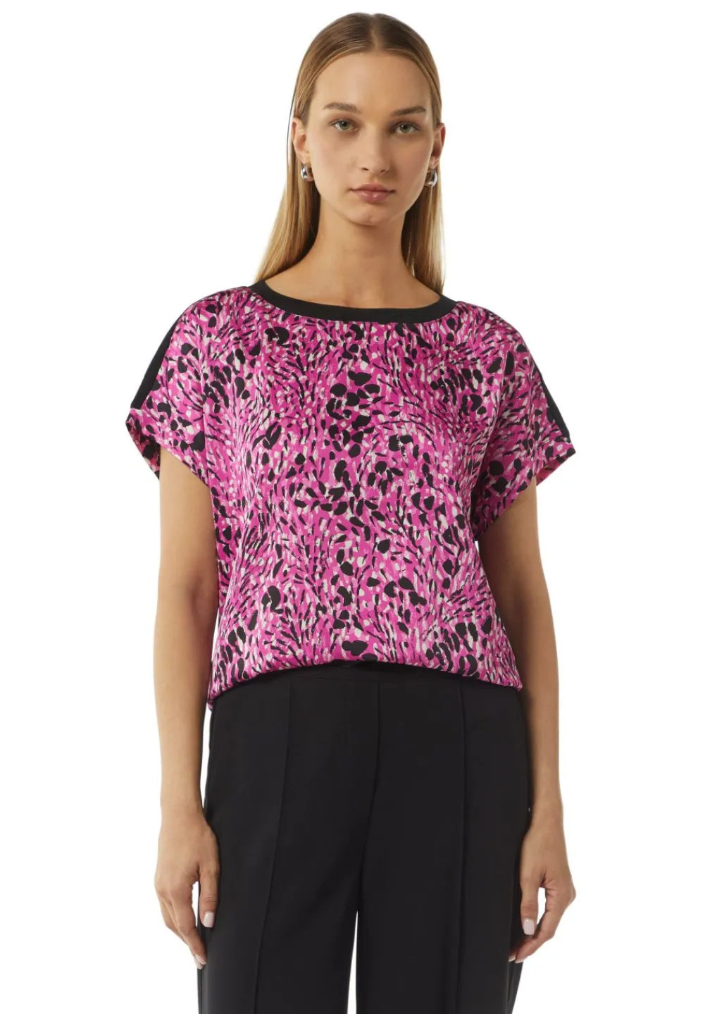 Blusenshirt mit Frontprint-Comma Online