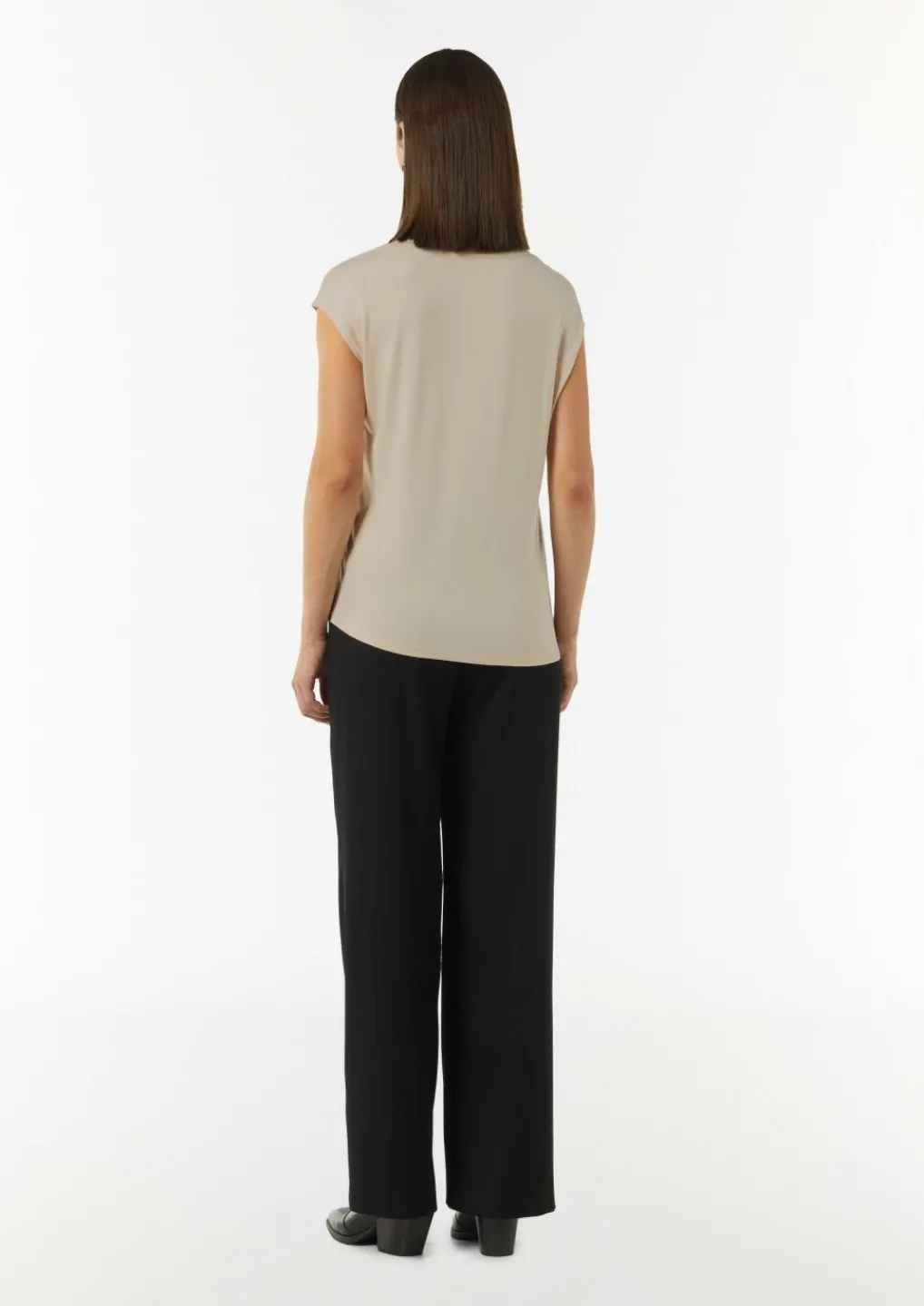 Blusenshirt mit Tunika-Ausschnitt und Satinblende-Comma Discount