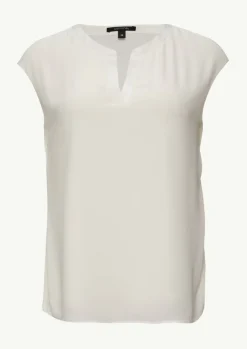 Blusenshirt mit Tunika-Ausschnitt und Satinblende-Comma Best