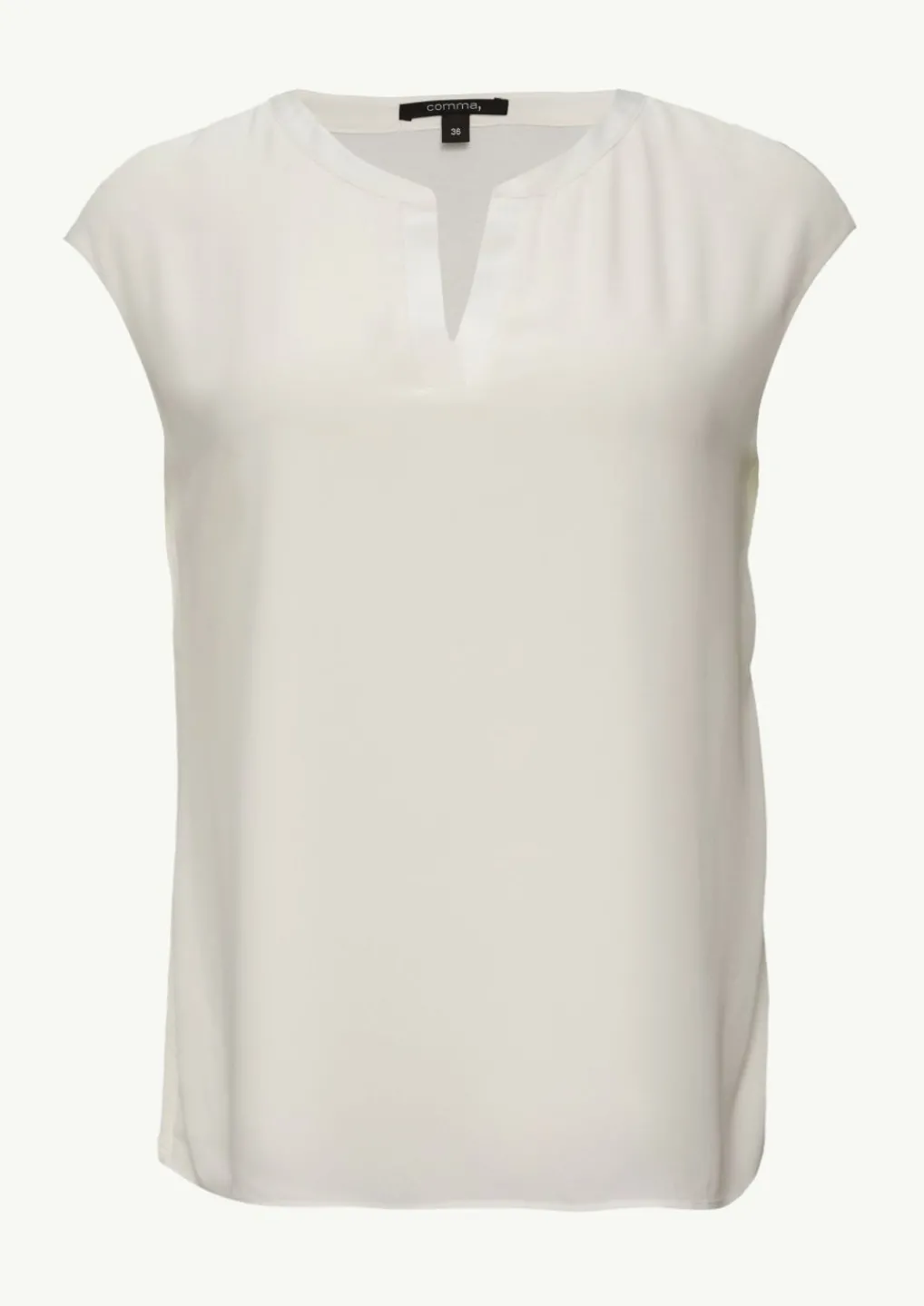 Blusenshirt mit Tunika-Ausschnitt und Satinblende-Comma Best