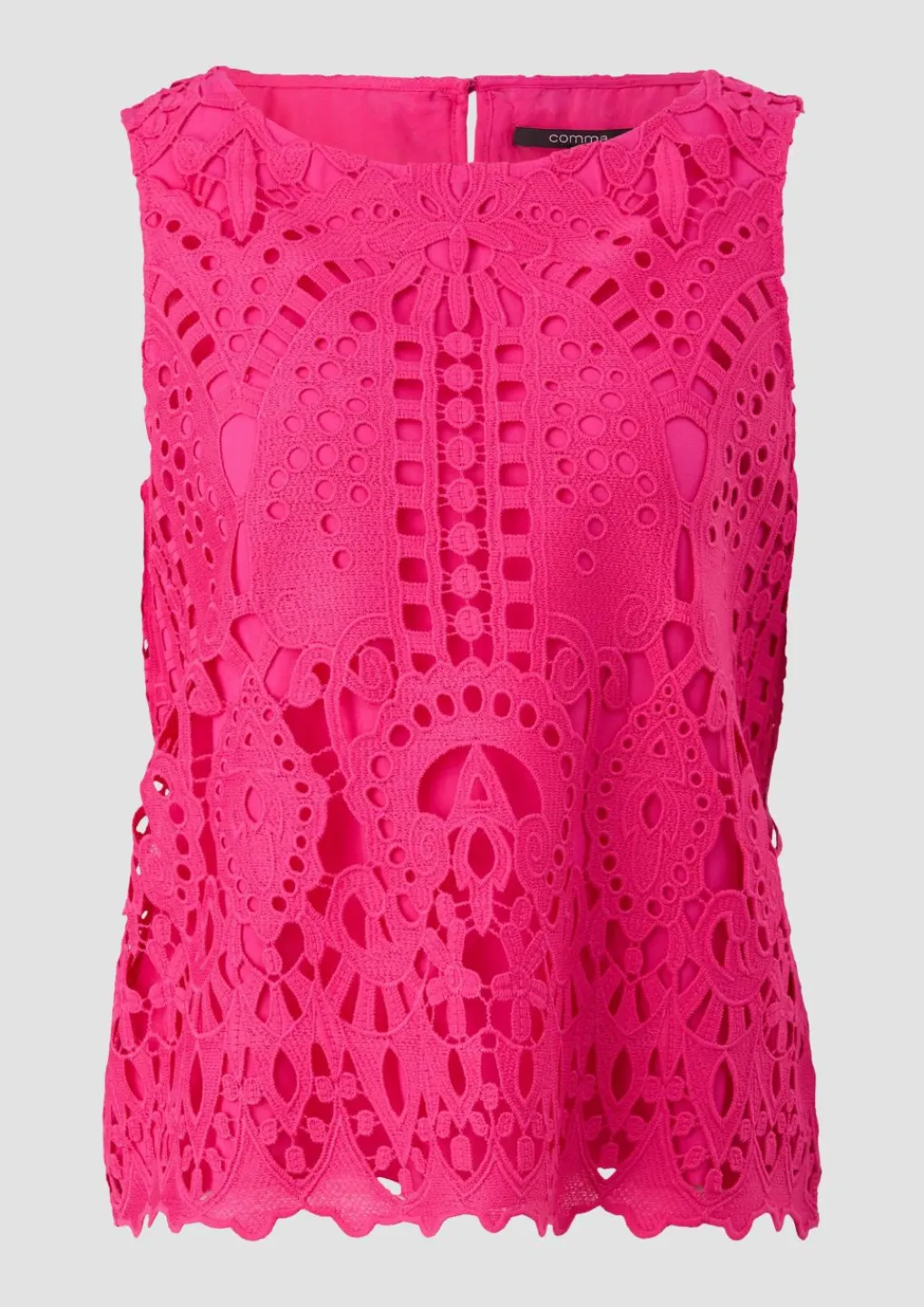 Blusentop aus Broderie Anglaise-Comma Hot