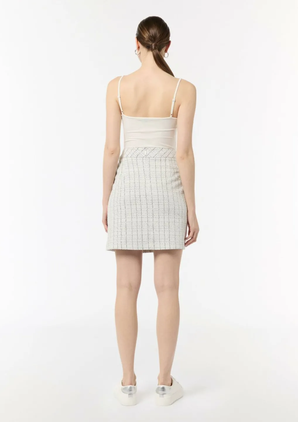 Bouclé-Jerseyrock mit Metallic-Garn-Comma Outlet