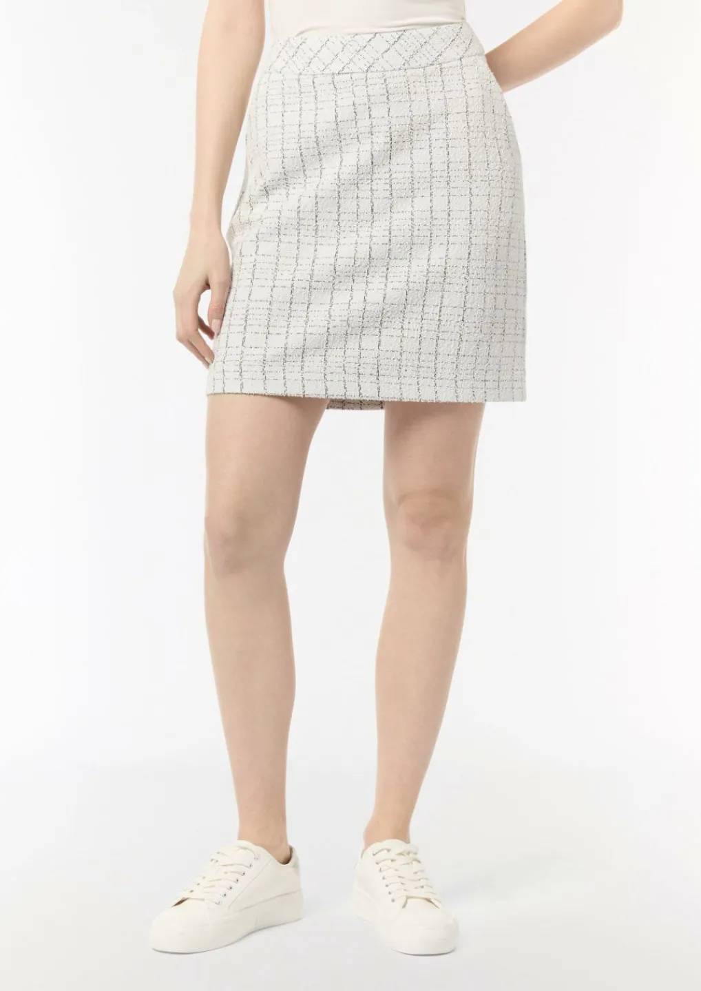 Bouclé-Jerseyrock mit Metallic-Garn-Comma Outlet