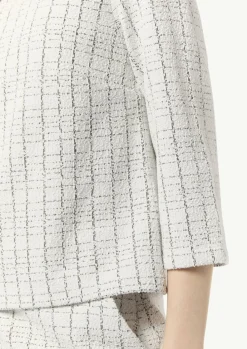 Bouclé-Jerseyshirt mit Metallic-Garn-Comma Online