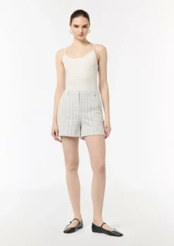 Bouclé-Jerseyshorts mit Metallic-Garn-Comma Best