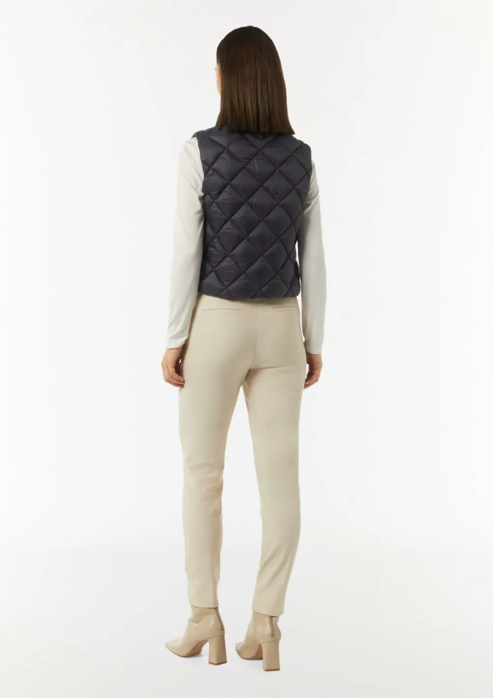 Boxy Steppweste mit Stehkragen-Comma Sale