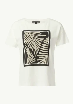 Boxy-T-Shirt aus Modalmix mit Frontprint-Comma Best