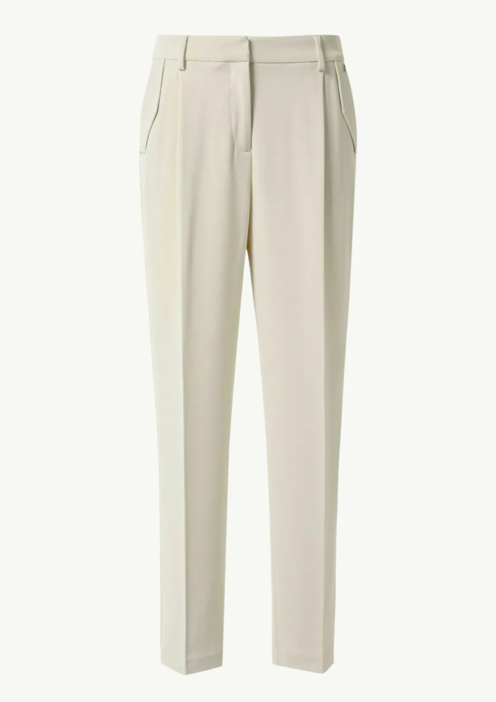 Bundfaltenhose mit elastischem Bund-Comma Sale