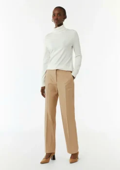 Business-Hose mit Straight Leg und Twillstruktur-Comma Discount