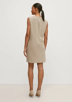 Businesskleid mit Fischgrat-Muster-Comma New