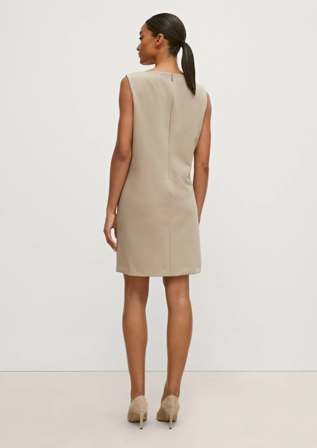 Businesskleid mit Fischgrat-Muster-Comma New