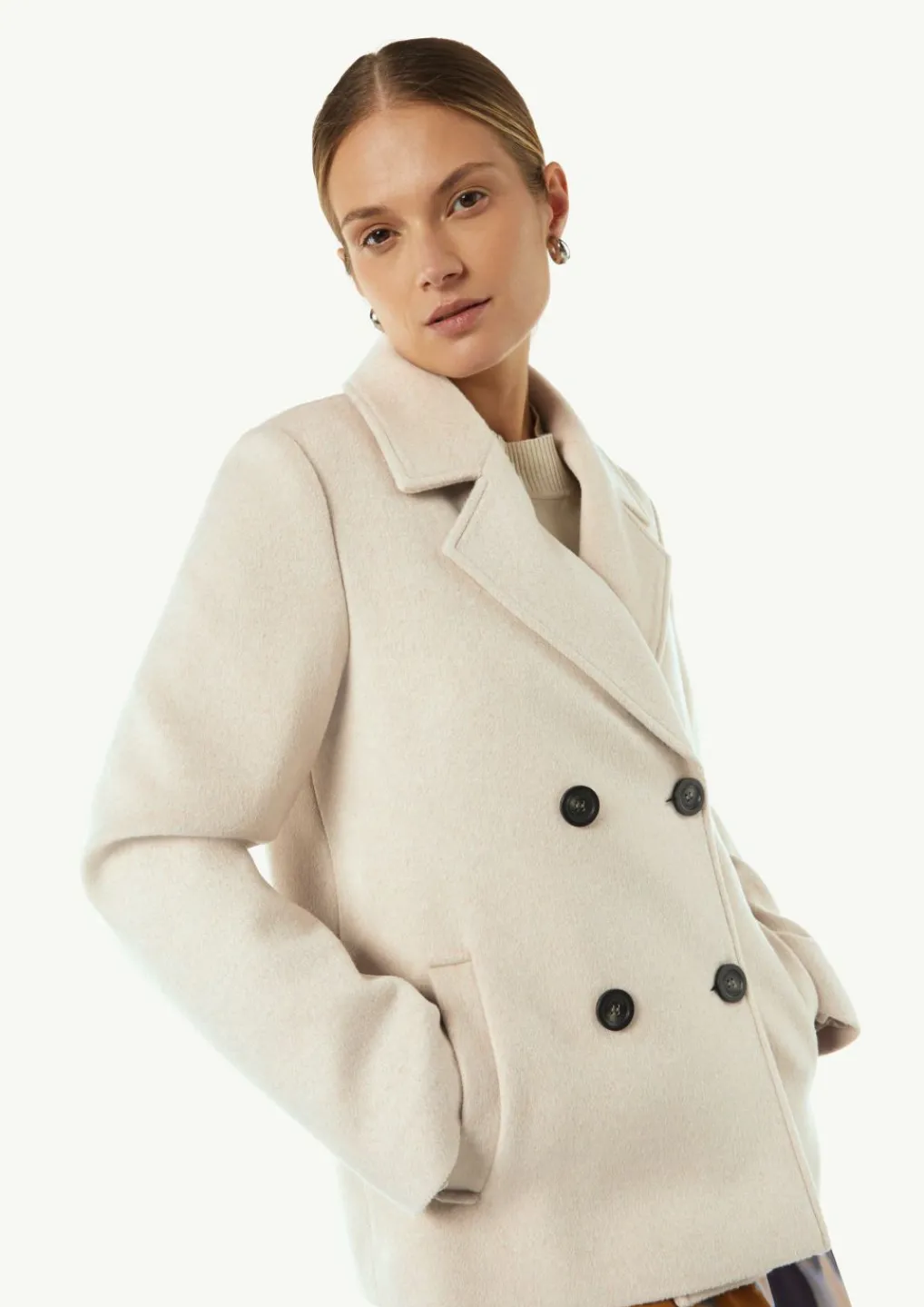 Cabanjacke aus Wollmix-Comma Hot