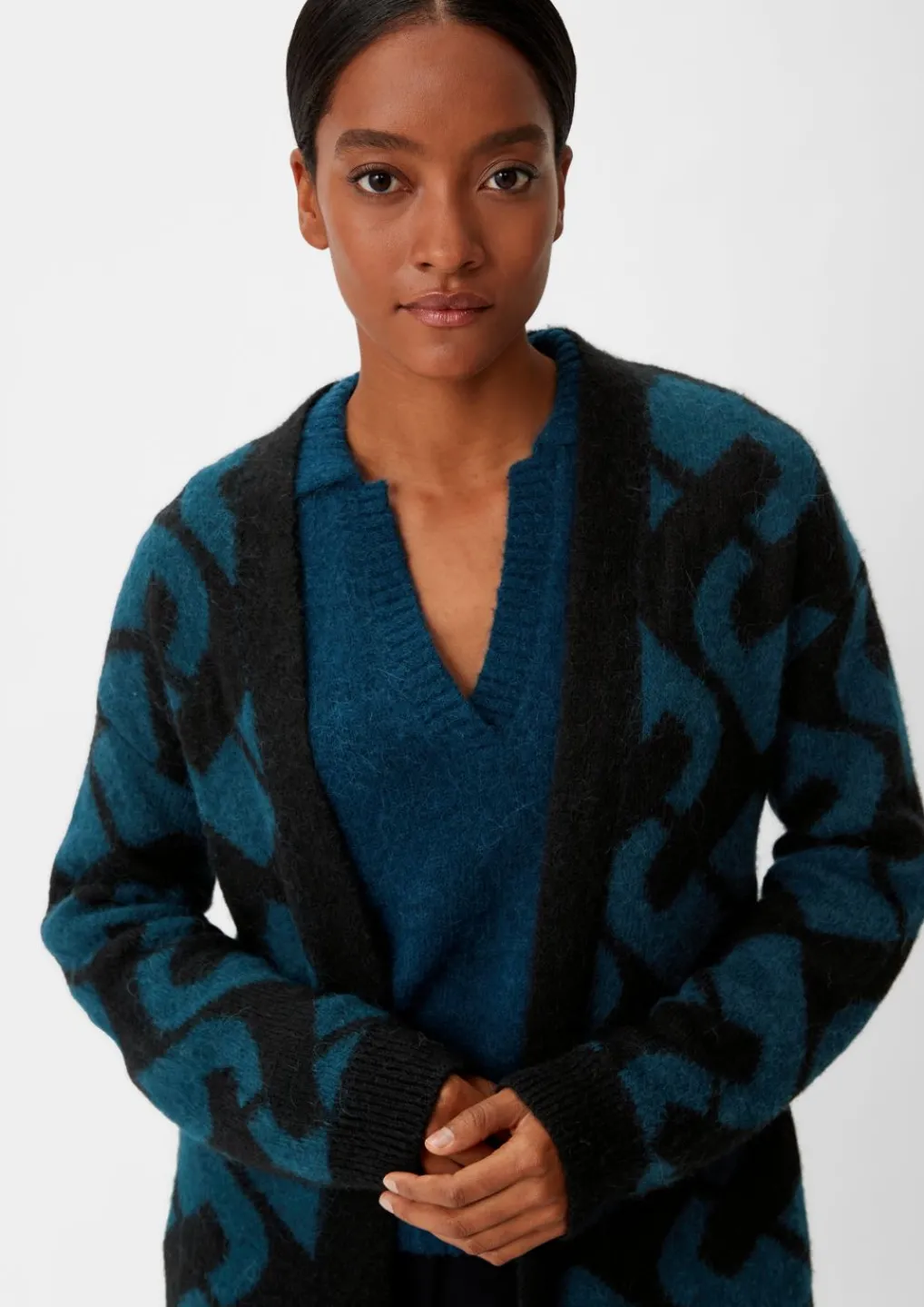 Cardigan aus Alpakamix mit Wolle-Comma Clearance