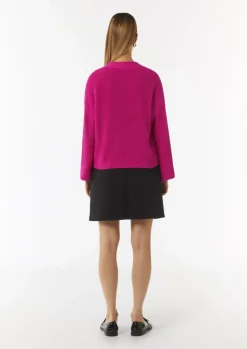 Cardigan mit Rippstruktur und überschnittenen Schultern-Comma Outlet