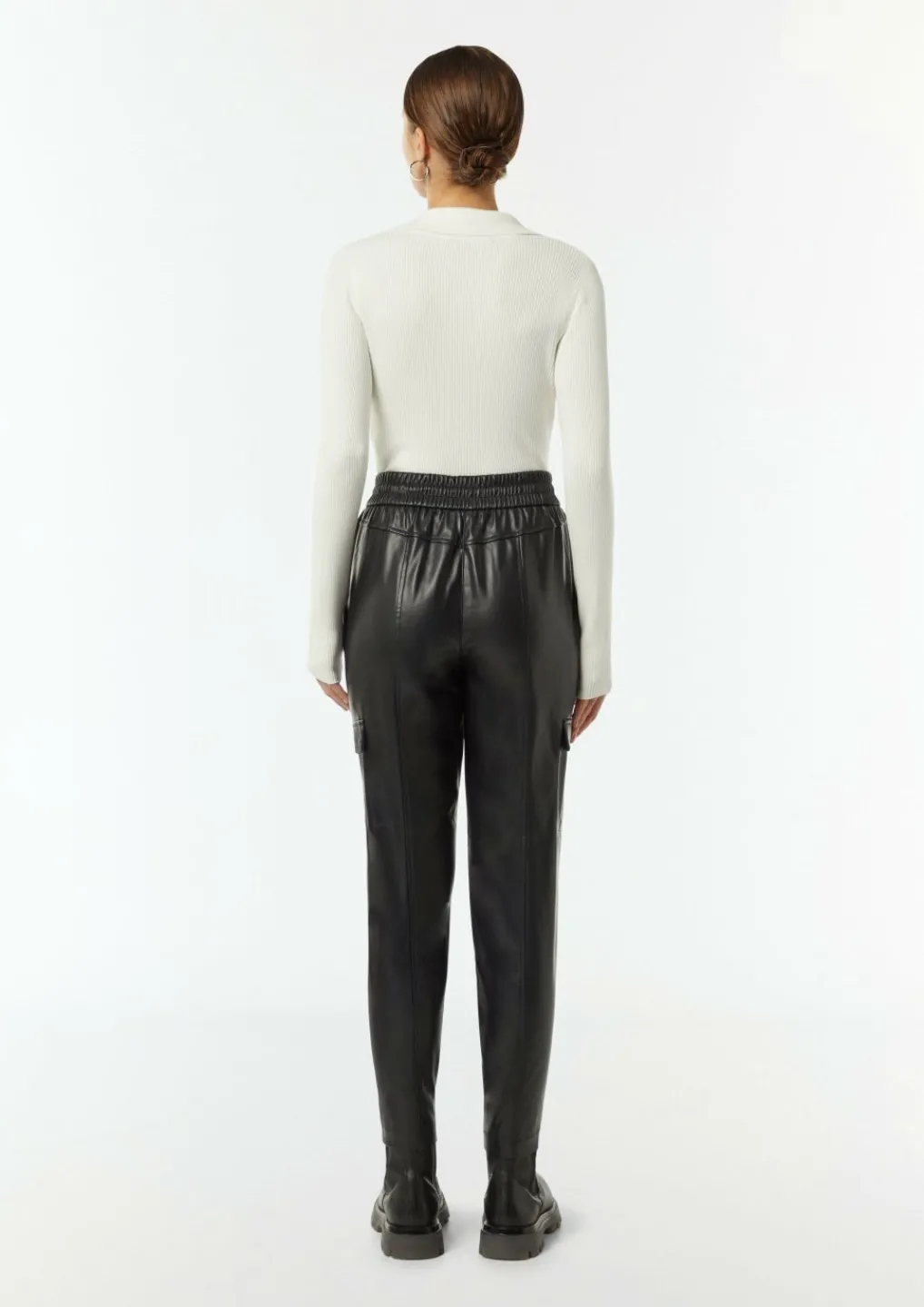 Cargohose aus Lederimitat-Comma Online