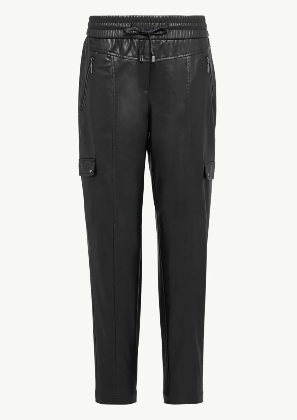 Cargohose aus Lederimitat-Comma Online