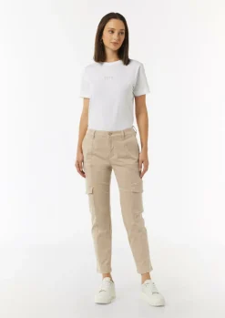 Cargohose mit schmal zulaufendem Bein-Comma Discount
