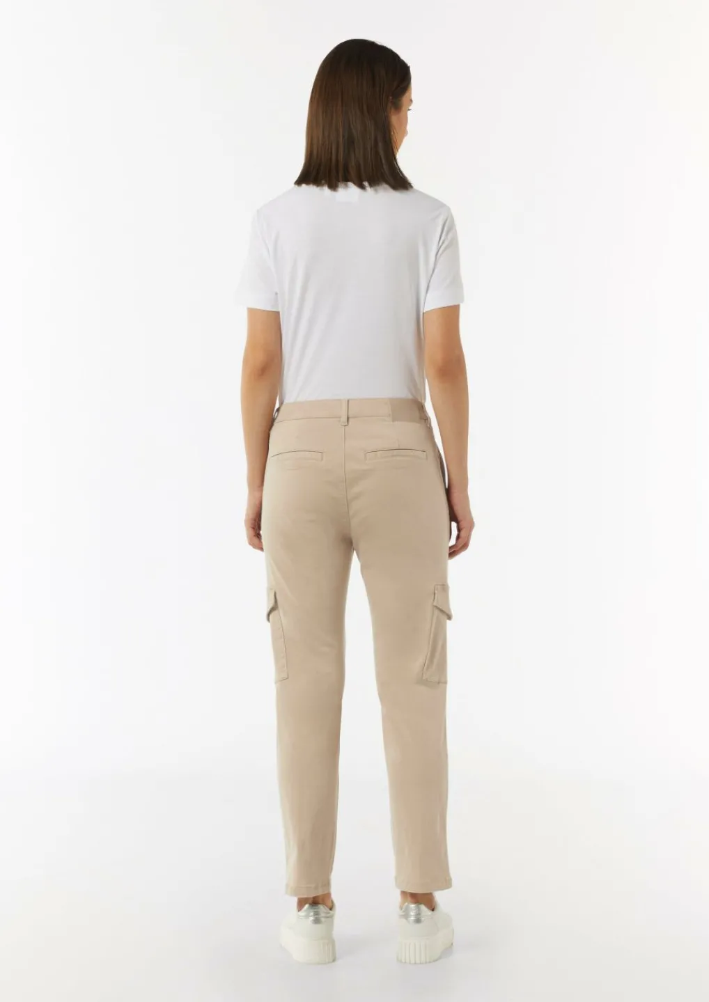 Cargohose mit schmal zulaufendem Bein-Comma Discount