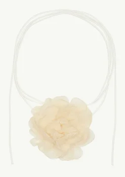 Chiffon-Blume mit Bindeband-Comma Discount