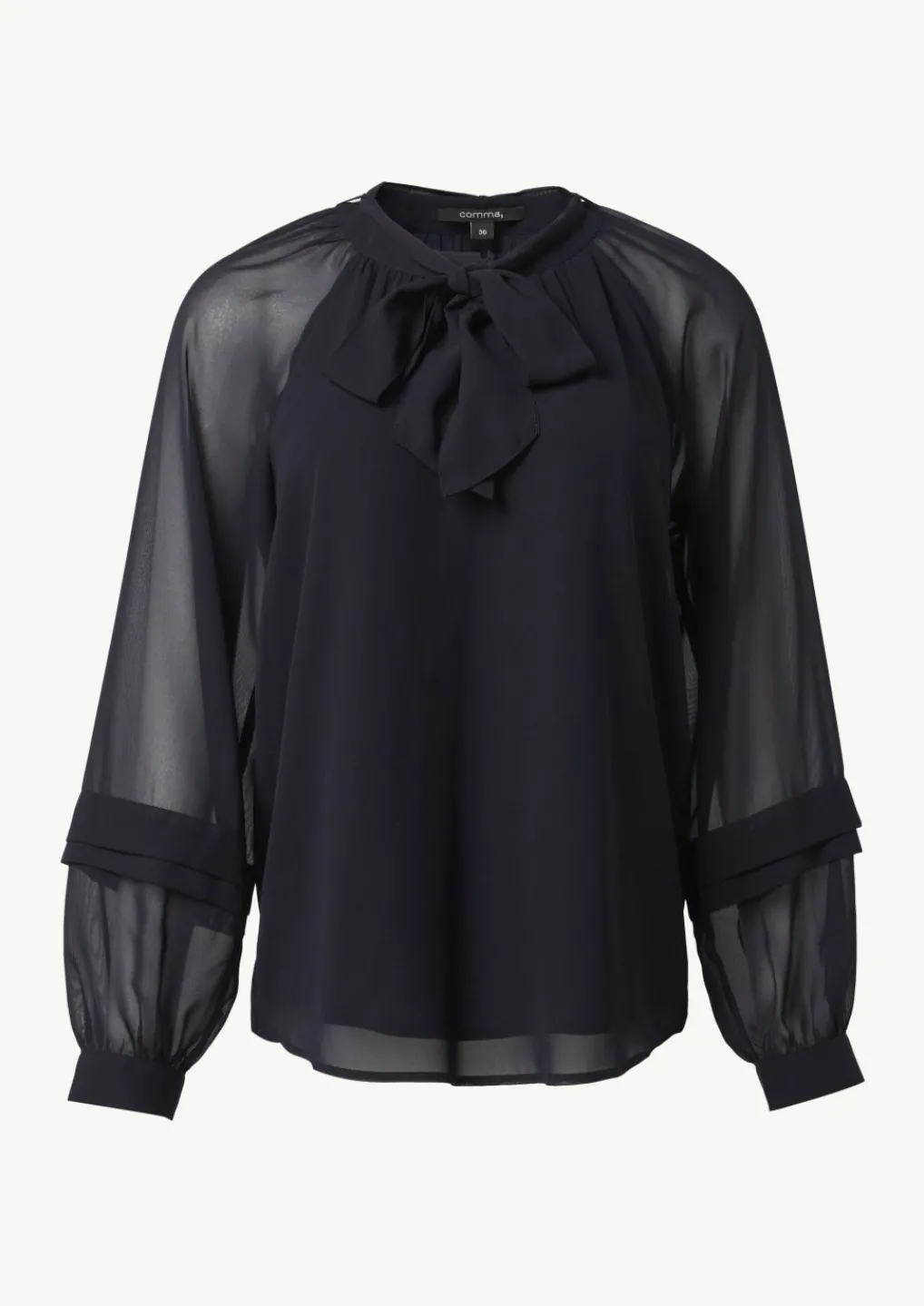 Chiffonbluse mit abnehmbarer Schluppe-Comma Sale