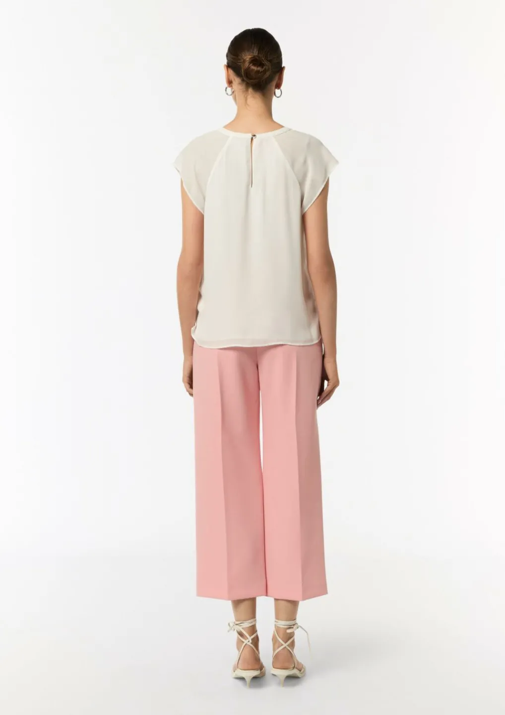 Chiffon-Bluse mit Kappärmeln-Comma Hot