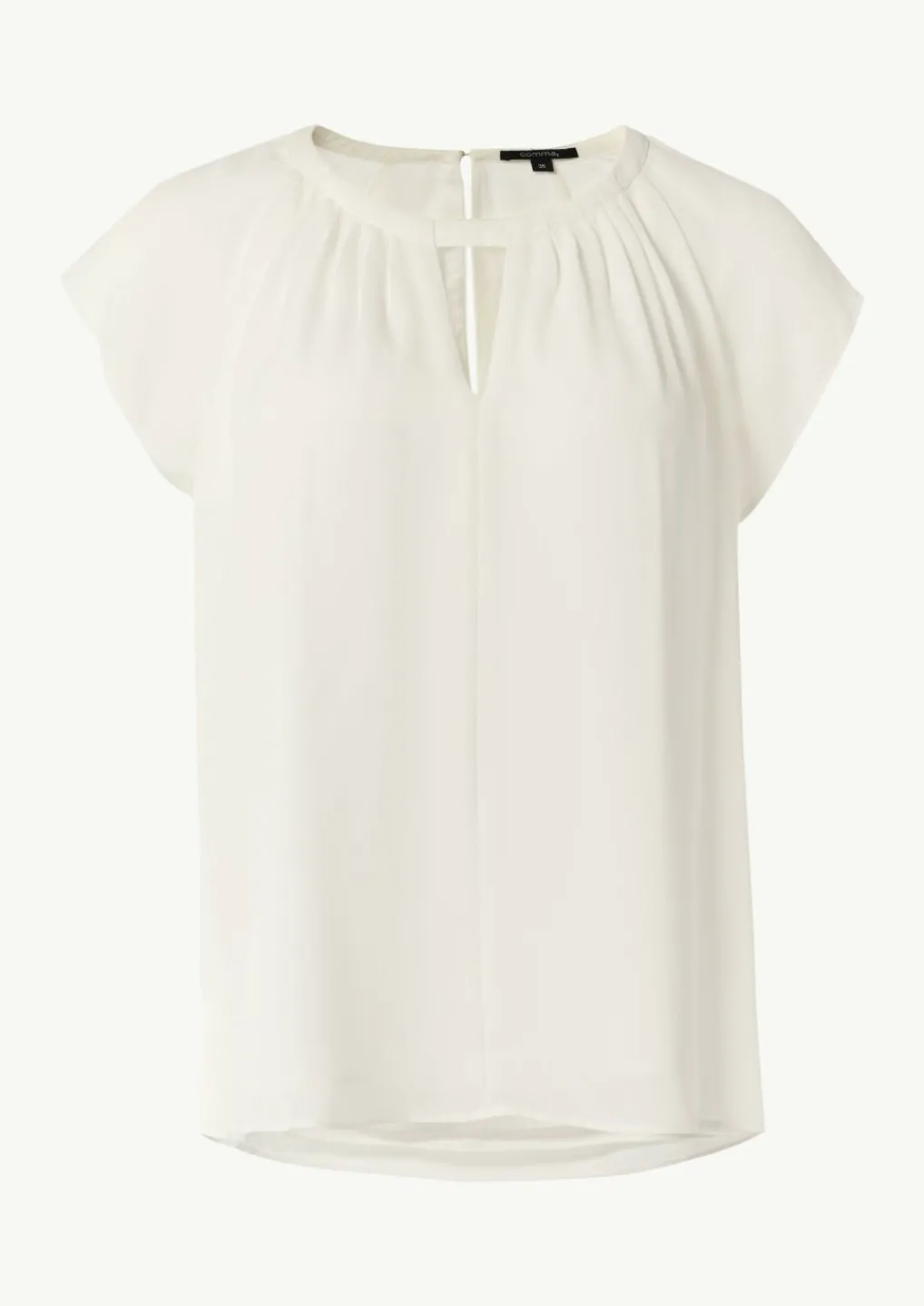 Chiffon-Bluse mit Kappärmeln-Comma Hot