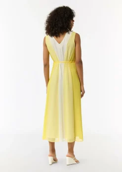 Chiffon-Kleid mit elastischer Taille und Bindeband-Comma Outlet