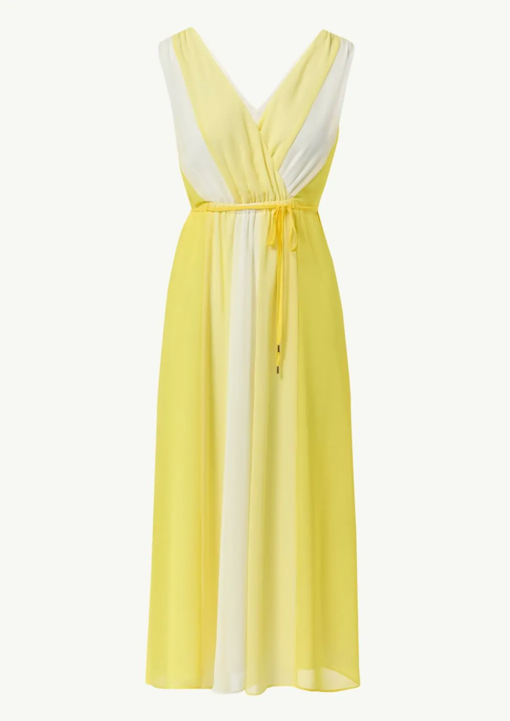 Chiffon-Kleid mit elastischer Taille und Bindeband-Comma Outlet