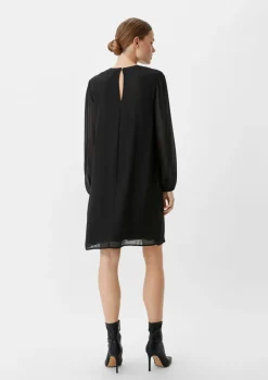Chiffonkleid mit Plisseefalten-Comma Online